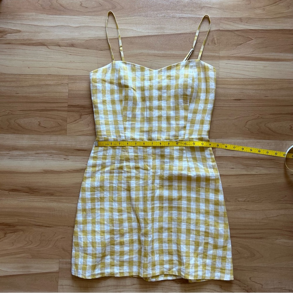 Reformation Mini Gingham Dress